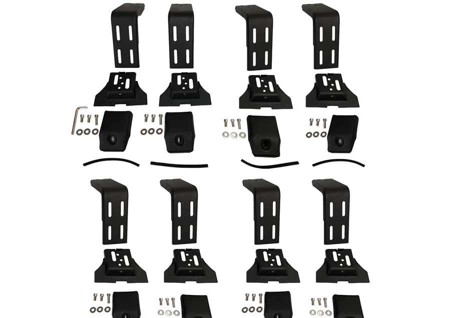 Universal Roof Rack Gutter Mount Bracket 20-23cm 4 Pair High Roof 4WD 4X4 Troopy Pajero LC70