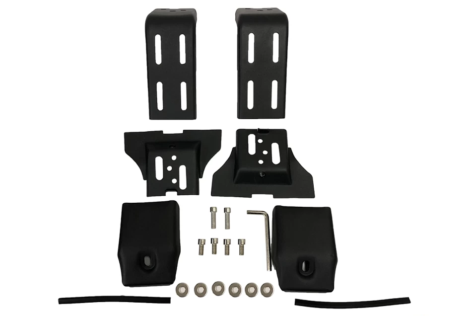 Universal Roof Rack Brackets 100MM For Rain Gutter Mounts Short Length Pair 4X4 4WD