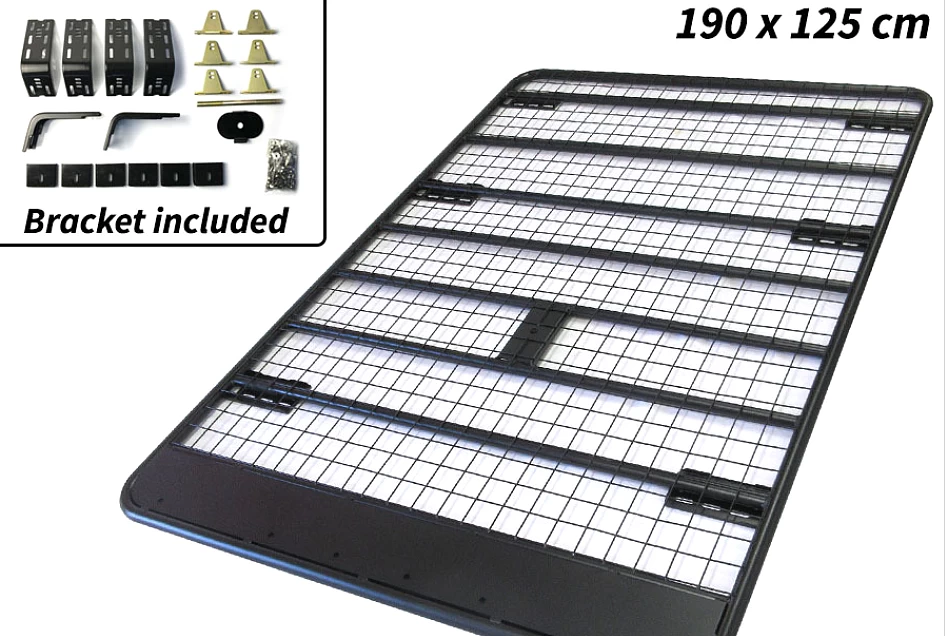 Flat Roof Rack Fits TOYOTA Prado 150 series Steel Powder Coated Flat Low Profile Carrier 4x4 4WD