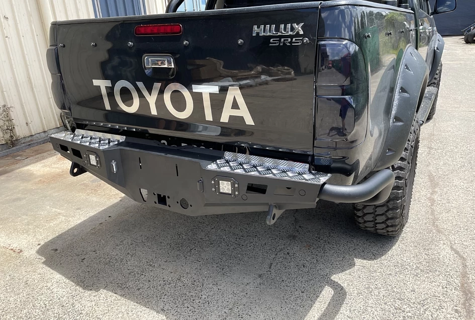Rear Bar Step for Nissan Navara NP300 2014 - On Protection Bumper D23 Heavy Duty 4WD