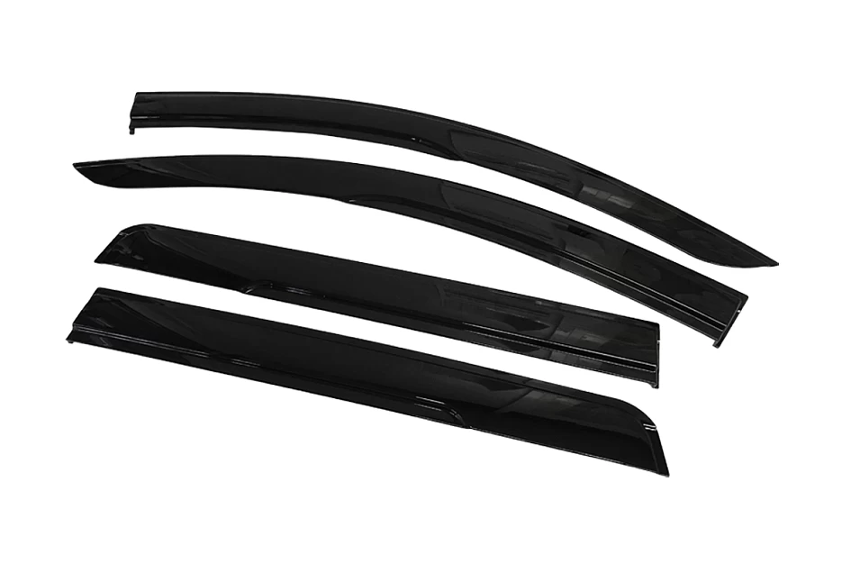 Luxury Weathershields for QE QF Pajero Sport 4pcs 2015-Onwards Tinted Black Weather Shields