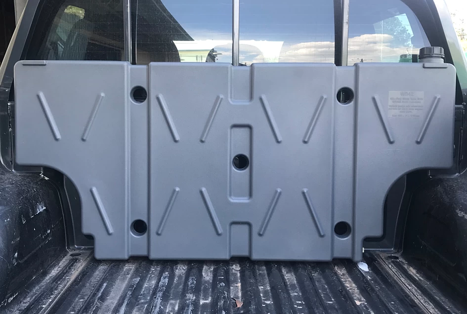 42L Water Tank Polyethylene Slimline Vertical Mount for Utes 