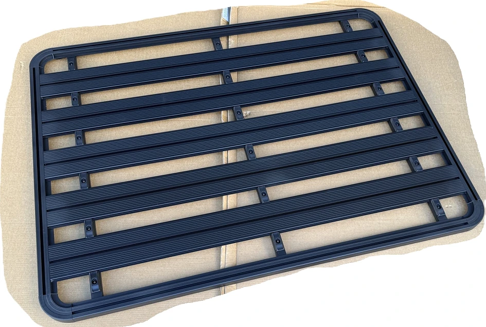 190x142cm Alloy Flat Roof Rack Platform Aluminium with Hardware for Canopy Mounting
