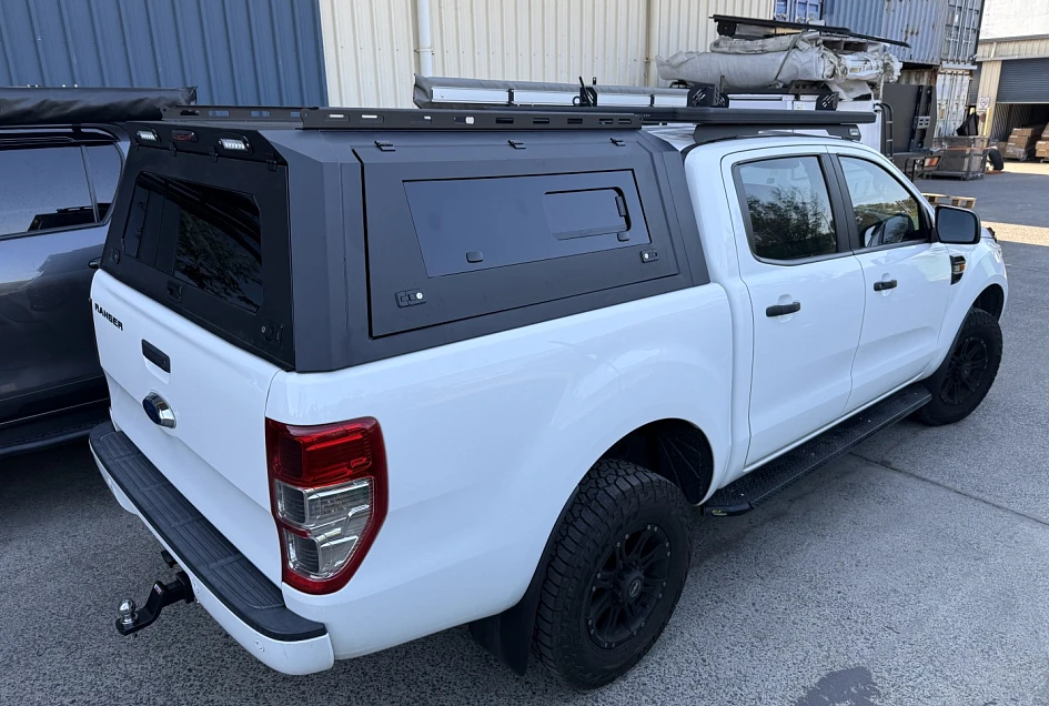 Aluminium Canopy Ford Ranger PX123 2012-2021 + Pet Window Doors
