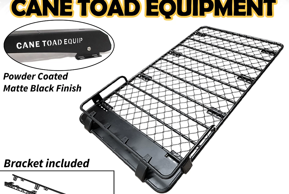 Roof Basket Rack Fits TOYOTA Landcruiser 200 Aluminium Alloy Powder Coated Roof Tent 4X4 4WD Hydronalium