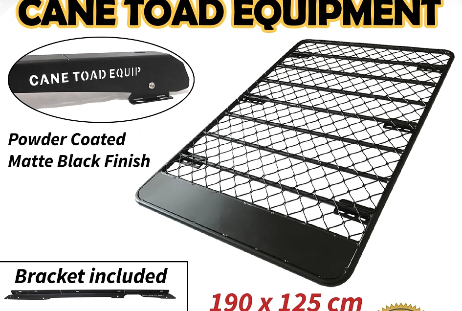 Flat Roof Rack Fits TOYOTA Prado 150 Aluminium Alloy Powder Coated Low Profile 4wd Luggage Carrier Trade