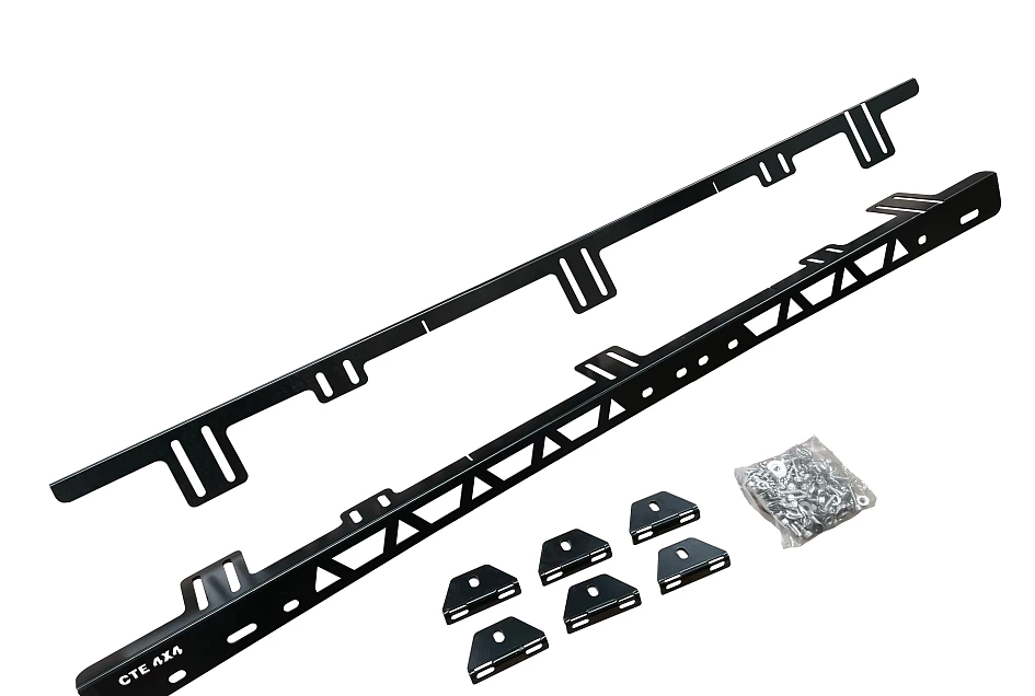 Roof Rack Backbone Mounting Rails Fits TOYOTA Prado 150 series Steel Powder Coated Low Profile 