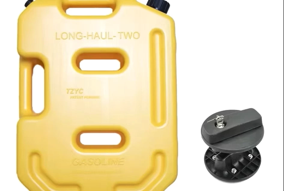 10L Heavy Duty Yellow Jerry Can w/ One Mounting Holder & Lock