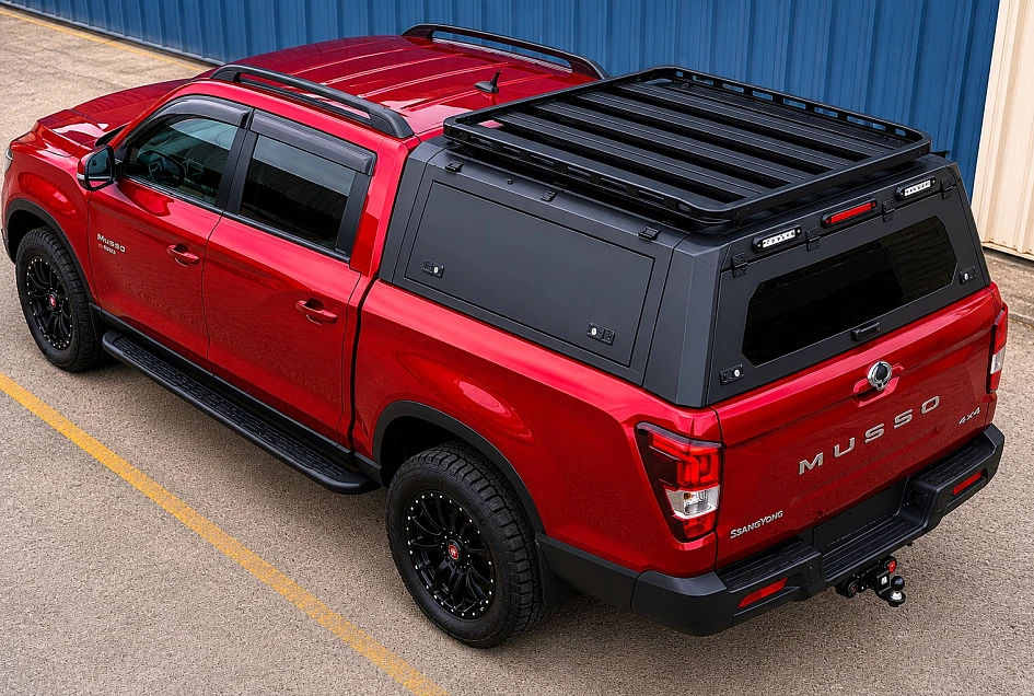 Gen 2 TRADECAP Steel Canopy for SSANGYONG MUSSO SWB 2018+ not XLV Tub
